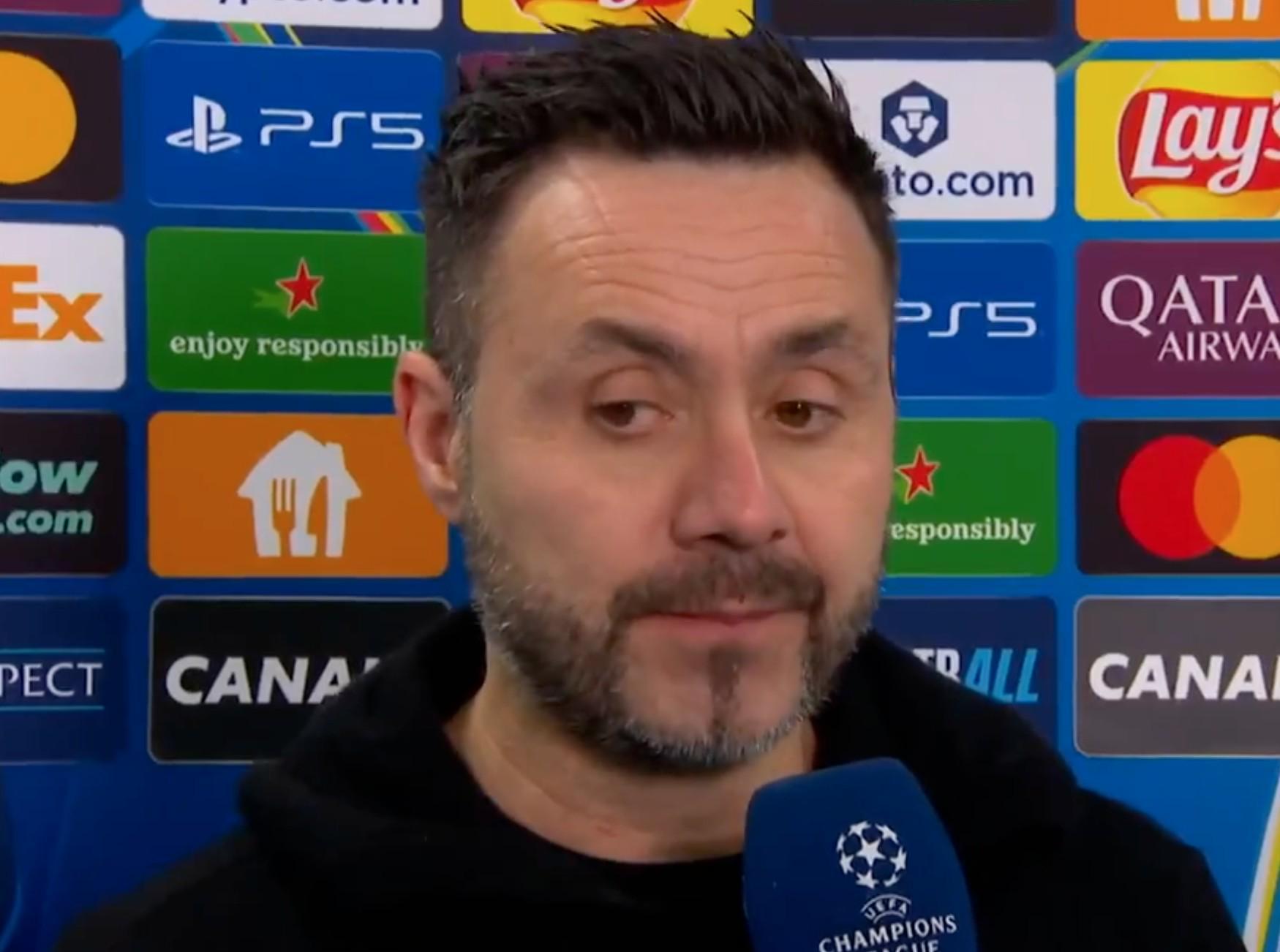 视频直播-德泽尔比：我们没发挥出应有水平，索博那球本应该防守得更好